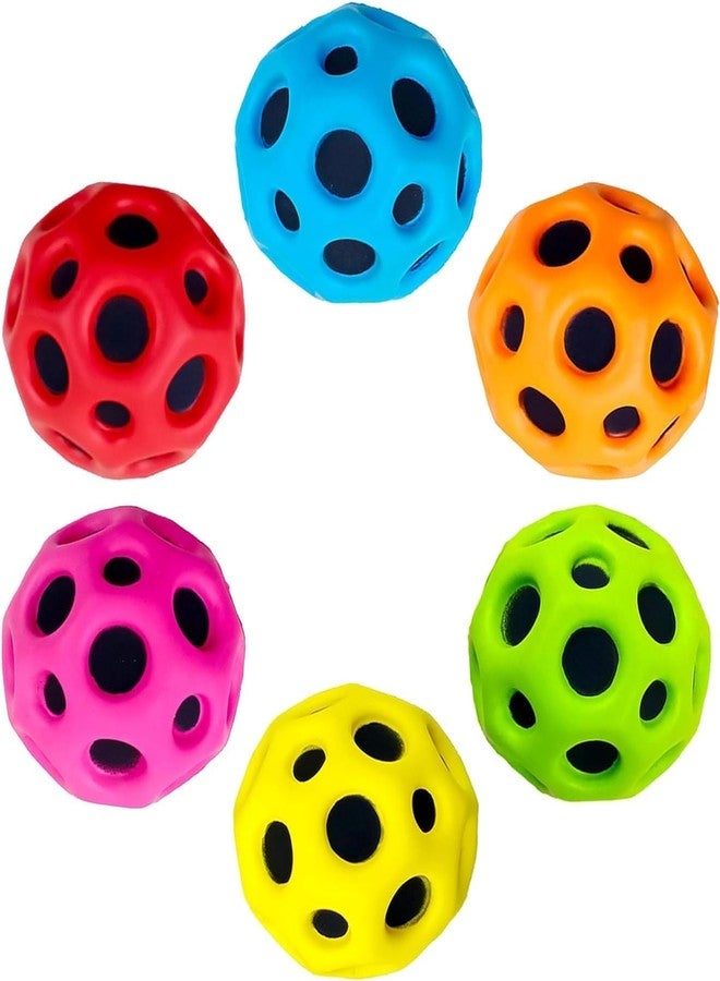PRIMEFAIR Ball All Ages Extreme Bounce and Fun Perfect for Active Play and Outdoor Games Soft Rubber Toy Anti-Stress Return Gifts (Multicolor) Pack of 6 - Image 1